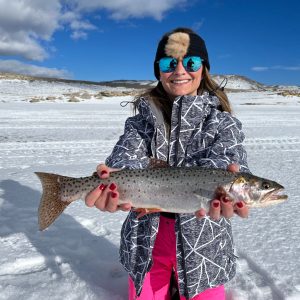 a person standing on a beach